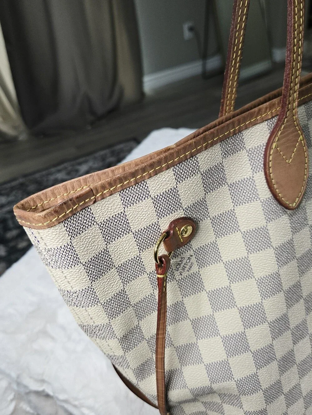 🔥 Louis Vuitton Damier Azur Neverfull MM EUC 🔥